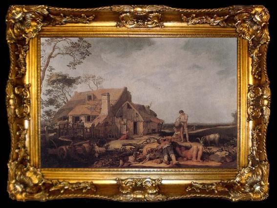 framed  BLOEMAERT, Abraham Landscape with Peasants Resting, ta009-2